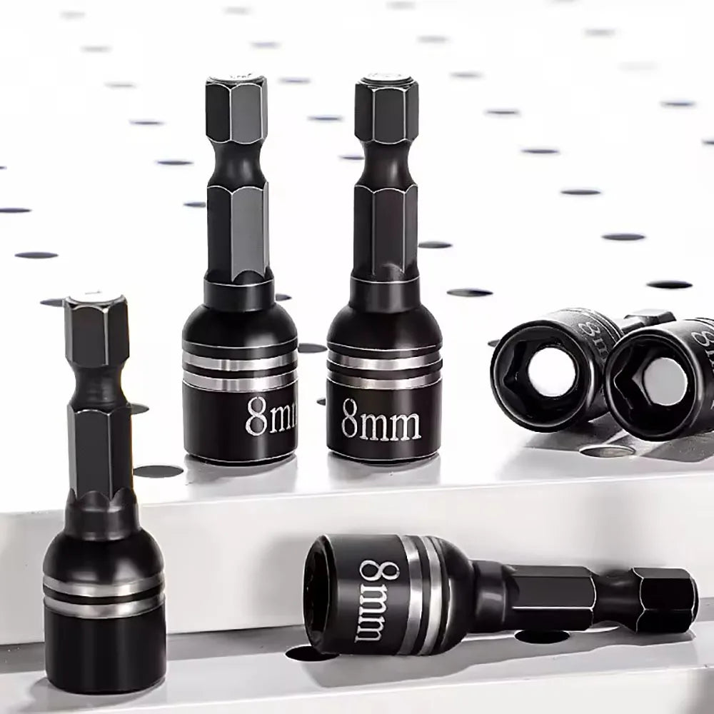 CR-V Steel Magnetic Hex Nut Socket Driver Drill Bit Adapter Socket Driver Bit Richie's