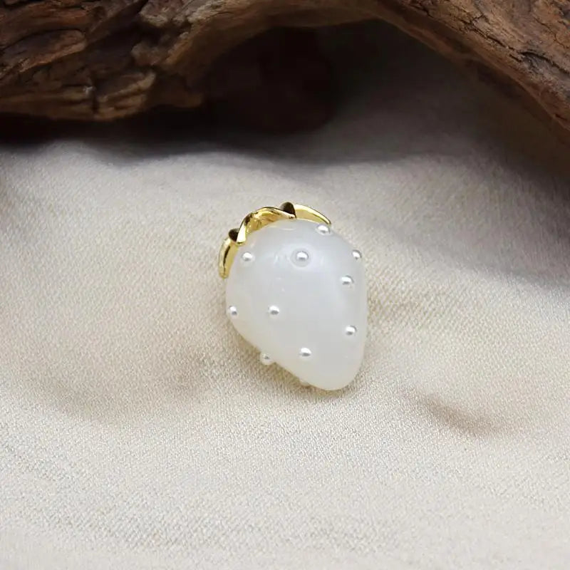 Strawberry Resin Charm Pendant – DIY Earrings, Necklaces & More Resin Jewelry Charm Richie's A6-1pc