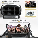 Clear Makeup Brush Holder Backpack | Waterproof Travel Case Cosmetic Organizer Bag Richie's