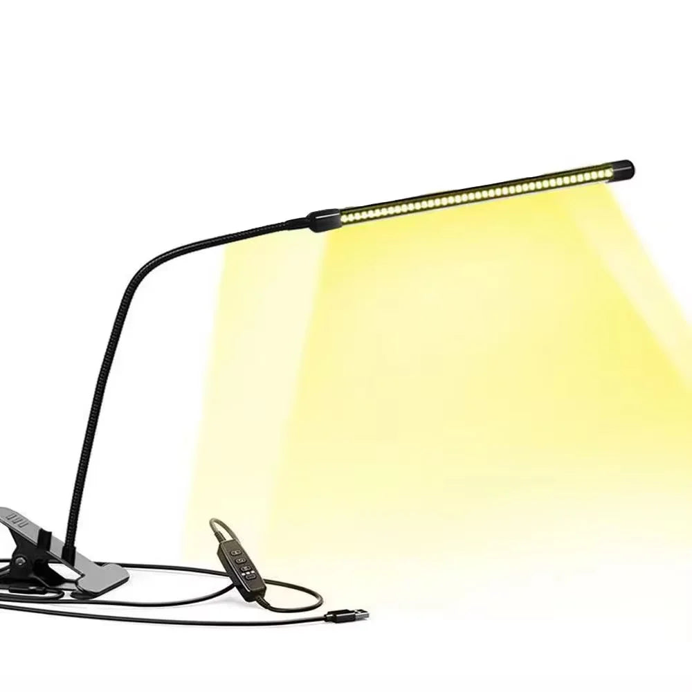 LED USB Grow Light Full Spectrum 3000K Dimmable Clip Phytolamp LED Grow Light Richie's 1 Head USB Port