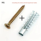 50/100PCS Metal Wall Anchors & Self-Tapping Expansion Screw Kit Wall Anchor Screw Kit Richie's M6 50PCS