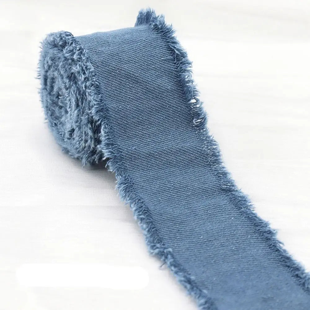 1.5 Yards Denim Ribbon for Hair Bows, DIY Crafts & Gift Wrap Craft Ribbon Richie's C-Wide 25mm