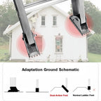 Anti-Skid Extension Ladder Feet Shoe Kit for Aluminum Ladders Ladder Shoe Kit Richie's