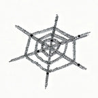 Beaded Spider Hanging Ornament – Crystal Faceted Halloween Décor Halloween Hanging Ornament Richie's Style2