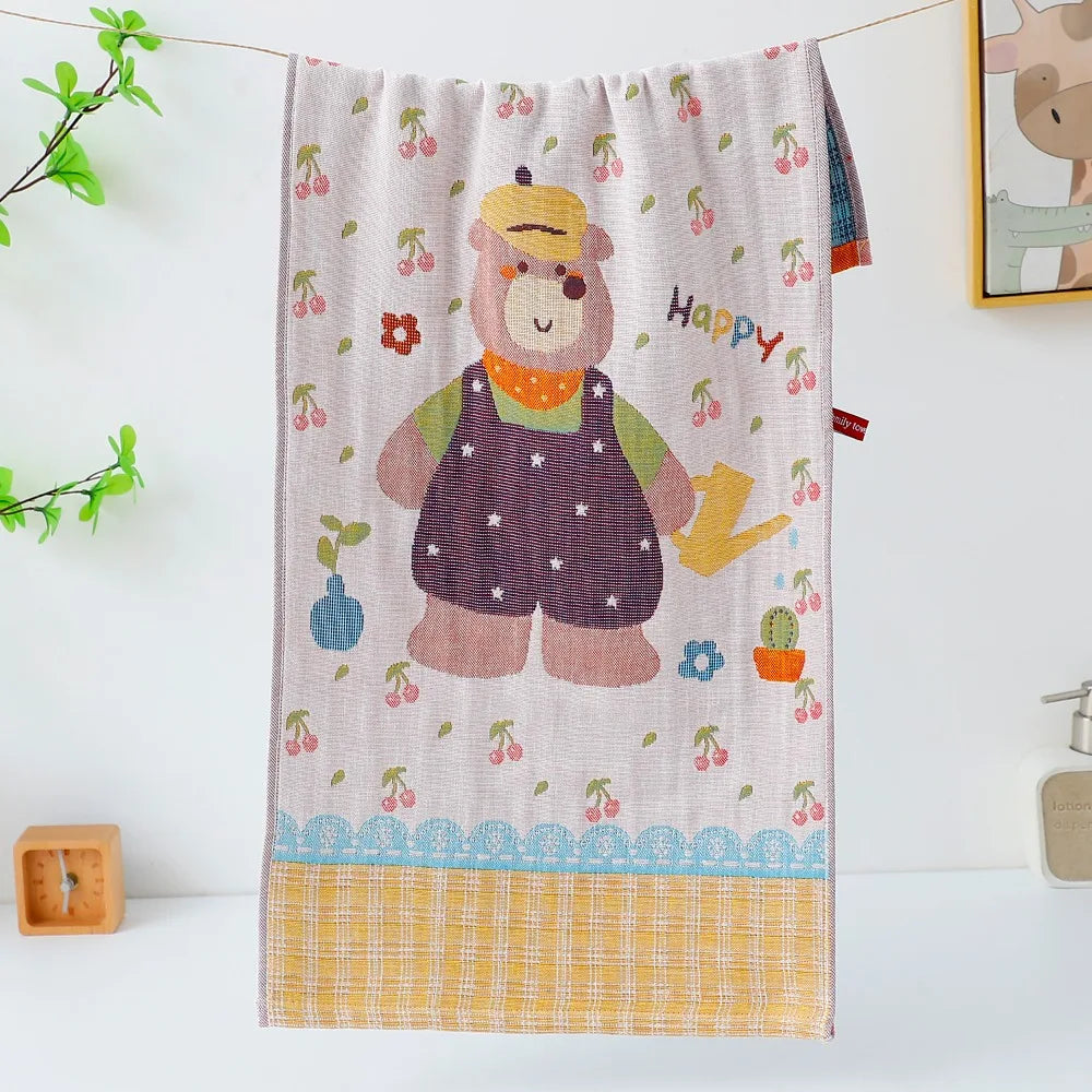 4-Layer Cotton Gauze Hand Towel 34x74cm – Quick Dry Kitchen Towel Cotton Hand Towel Richie's 1