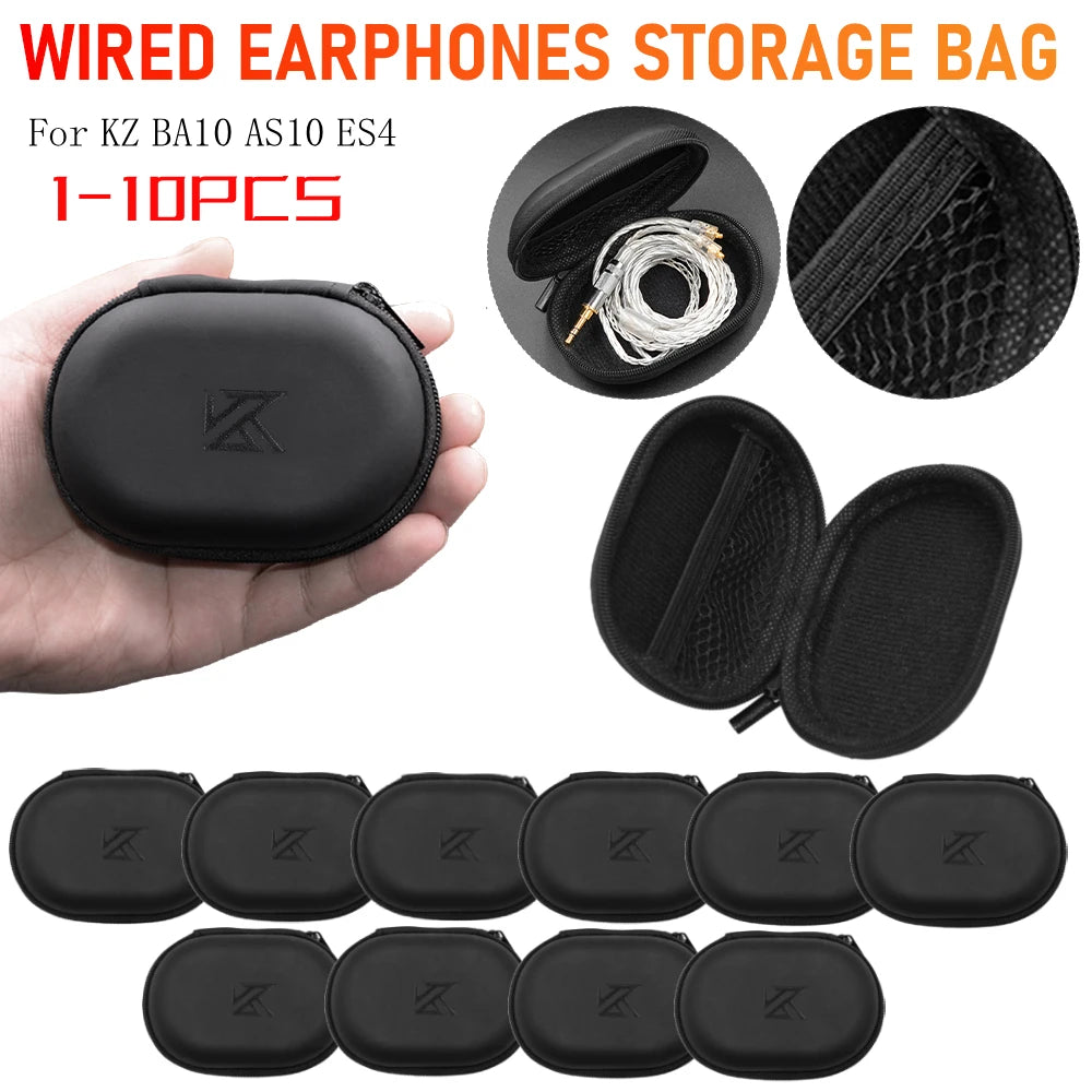 Universal PU Leather Earphones Case – Portable Storage Box Earphone Storage Case Richie's