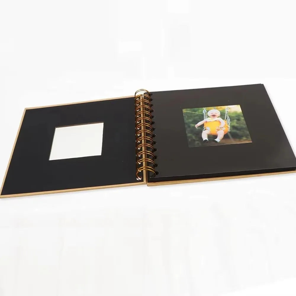 6 Inch Scrapbook Photo Album – 20 Pages, Window Cover Design Scrapbook Photo Album Richie's