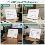 Foldable Double-Sided Desktop Whiteboard with Adjustable Stand Desktop Whiteboard Richie's
