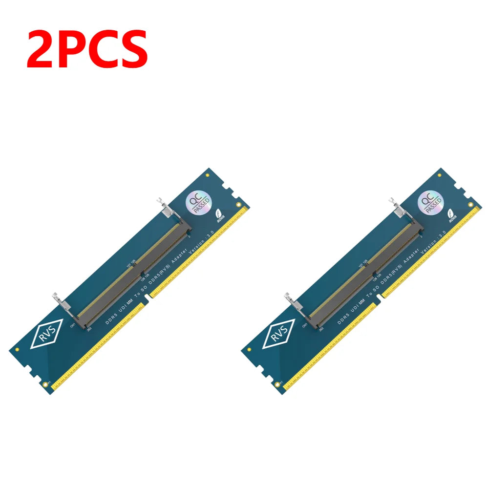 DDR5 SO-DIMM to U-DIMM Adapter Card – Laptop RAM to Desktop RAM Adapter Card Richie's 2 PCS