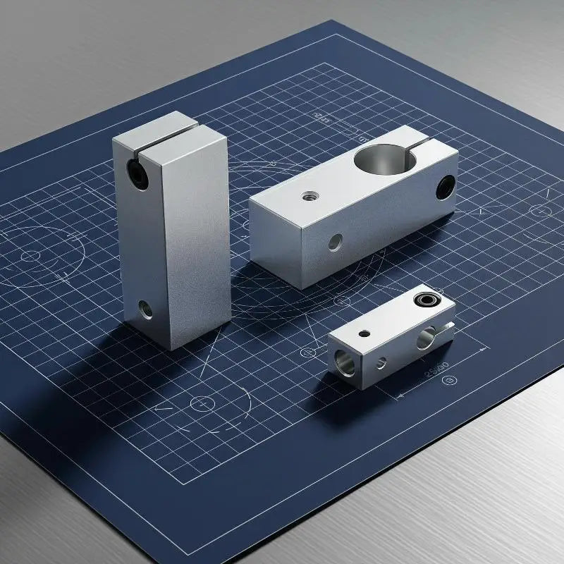 T-Type Optical Axis Cross Connector Block for 3D Printer Linear Guide Linear Guide Connector Richie's