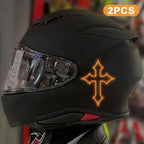 2Pcs Reflective Cross Stickers – Waterproof Night Visibility Decals Reflective Decal Stickers Richie's A5