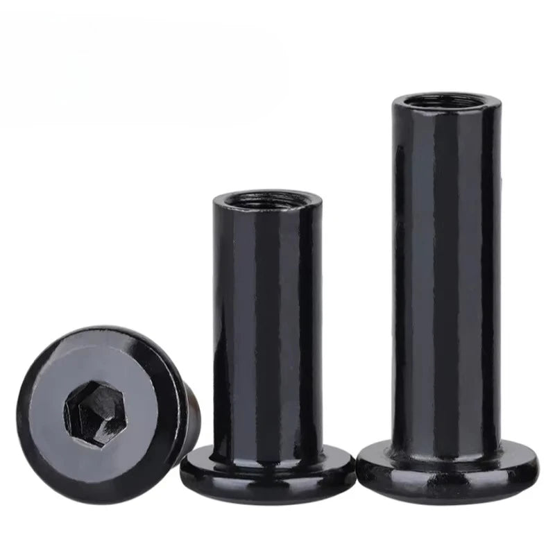 M2–M6 Black 304 Stainless Hex Socket Flat Head Cap Nuts Stainless Cap Nut Richie's