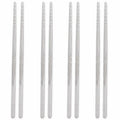 4 Pairs Stainless Steel Chopsticks – Non-Slip, Reusable Metal Chopsticks Set Richie's black