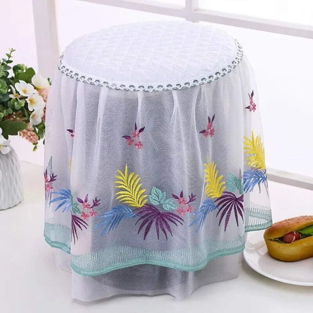 Pastoral Lace Embroidery Dust Cover for Air Fryer & Rice Cooker Appliance Dust Cover Richie's
