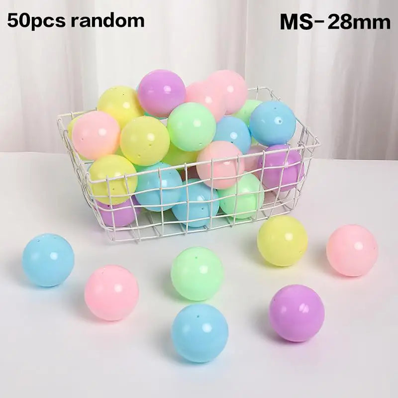 50PCS Refillable Plastic Capsule Balls 28-55MM Party Toy Eggs Capsule Toy Eggs Richie's MS-28MM