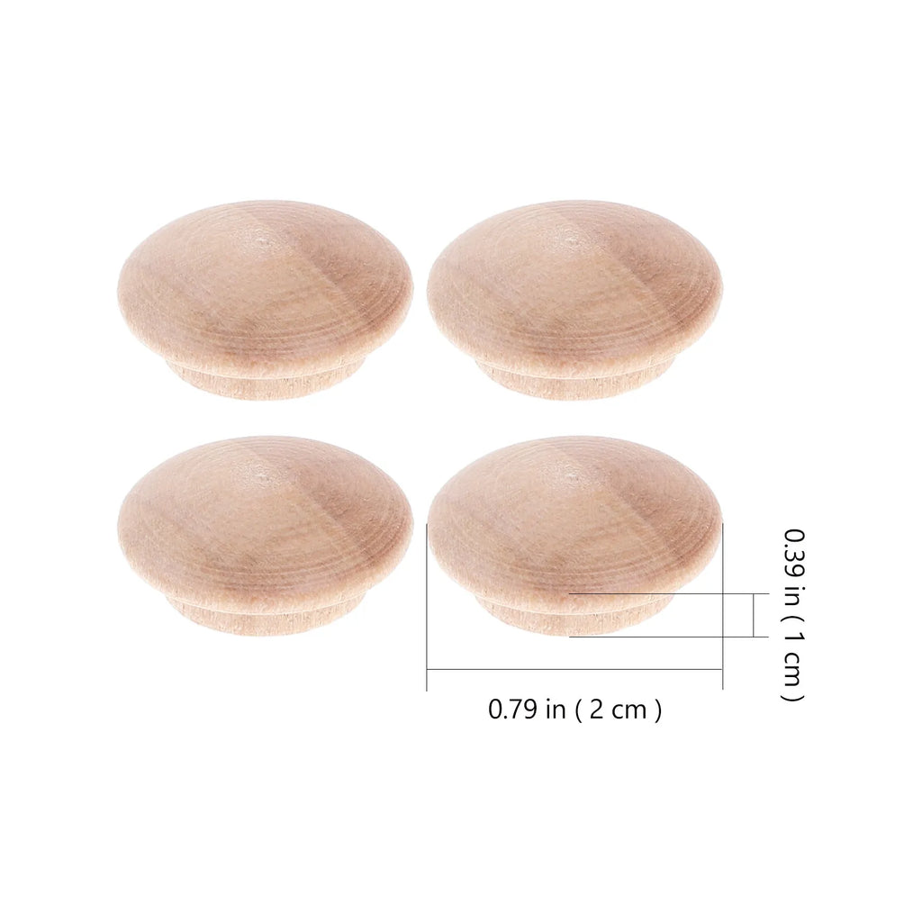 25Pcs Hardwood Button Wood Plugs – Furniture & Stair Hole Cover Wood Hole Plugs Richie's