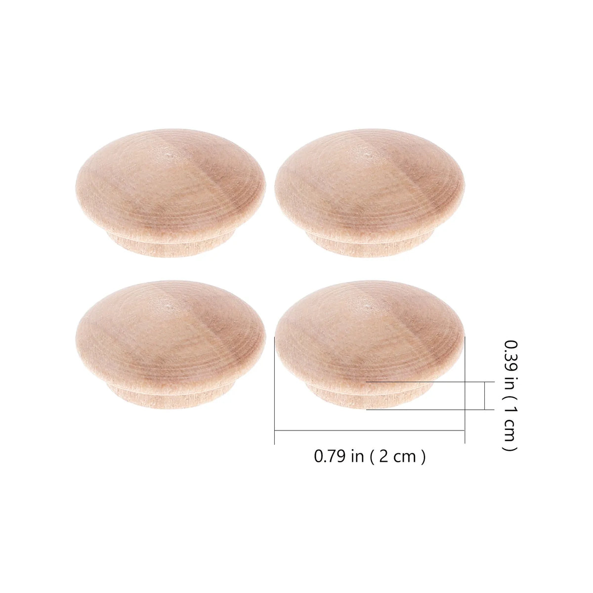 25Pcs Hardwood Button Wood Plugs – Furniture & Stair Hole Cover Wood Hole Plugs Richie's