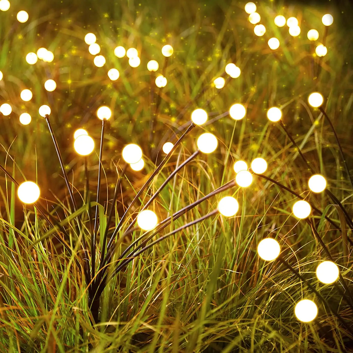 Solar Lawn Light 10 LED Outdoor Garden Lamp Warm White IP65 Solar Garden Light Richie's 3000K Warm White 10Leds