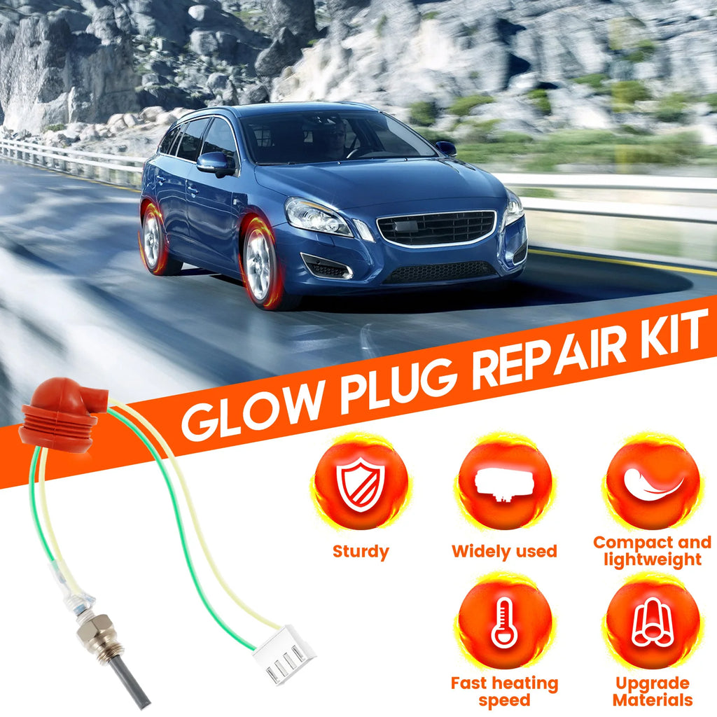9PCS Glow Plug Repair Kit 12V 2-8KW Parking Diesel Heater Diesel Heater Repair Kit Richie's