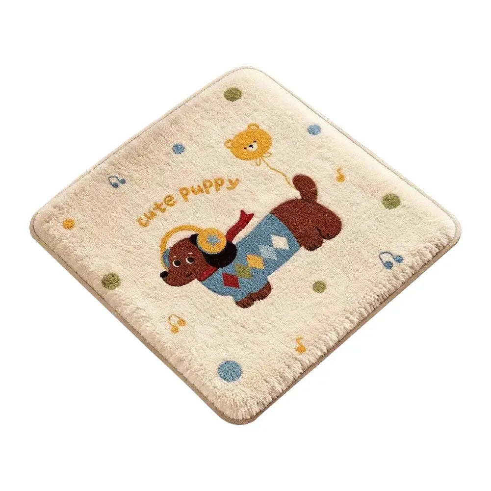 Cute Cartoon Chair Cushion 40x40cm Plush Imitation Cashmere Seat Pad Chair Seat Cushion Richie's Style 3