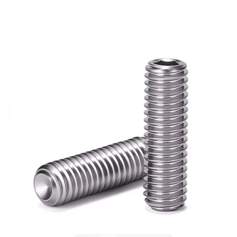10pcs UNC Stainless Steel Grub Set Screws Hex Socket 2#-56 to 6#-32 Hex Socket Set Screws Richie's