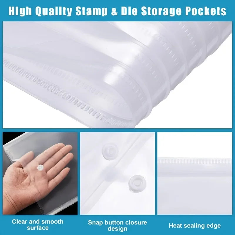 24-Pack Plastic Snap Closure Envelopes – Organizer Pouches Storage Pouches Richie's