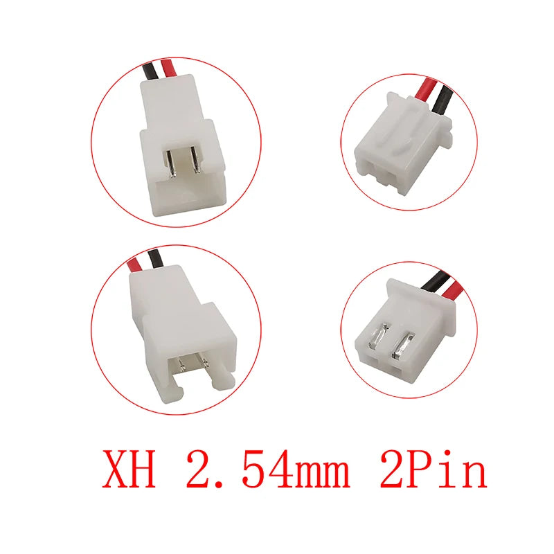 JST XH 2.54mm 2-Pin Male Female Wire Connector 20cm 26AWG Wire Cable Connector Richie's