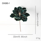 22CM Glitter Poinsettia Artificial Christmas Flower Decoration Christmas Flower Decoration Richie's