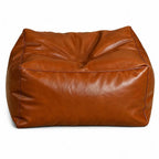 PU Leather Fillable Storage Ottoman Cover – Waterproof Pouf Storage Ottoman Cover Richie's Coffee