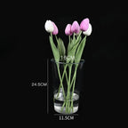 Nordic Acrylic Flower Vase – Modern Transparent Home Décor Decorative Flower Vase Richie's Round-24.5-16cm
