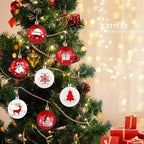 Polka Dot Glitter Christmas Ball Ornament Set – Red & White Christmas Ornament Set Richie's