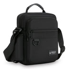 Men's Oxford Crossbody Bag – Shoulder Bag with Bottle Pocket Men's Crossbody Bag Richie's black 20cmX26cmX6cm