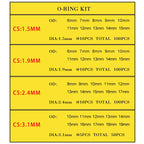 FKM O-Ring Seal Assortment Kit – 6 Sizes Fluorine Rubber O-Ring Seal Kit Richie's
