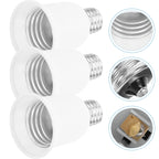 3-Pack E17 to E26/E27 Light Bulb Socket Adapter Converter Lamp Socket Adapter Richie's