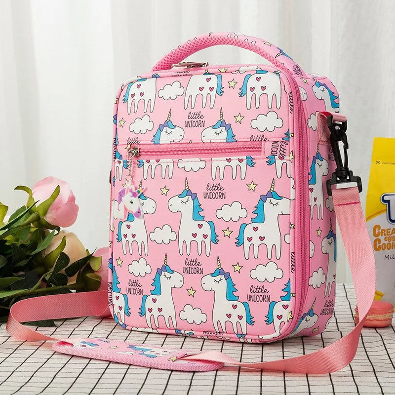 Kids Insulated Lunch Bag – Dinosaur & Unicorn Cartoon Bento Kids Lunch Bag Richie's