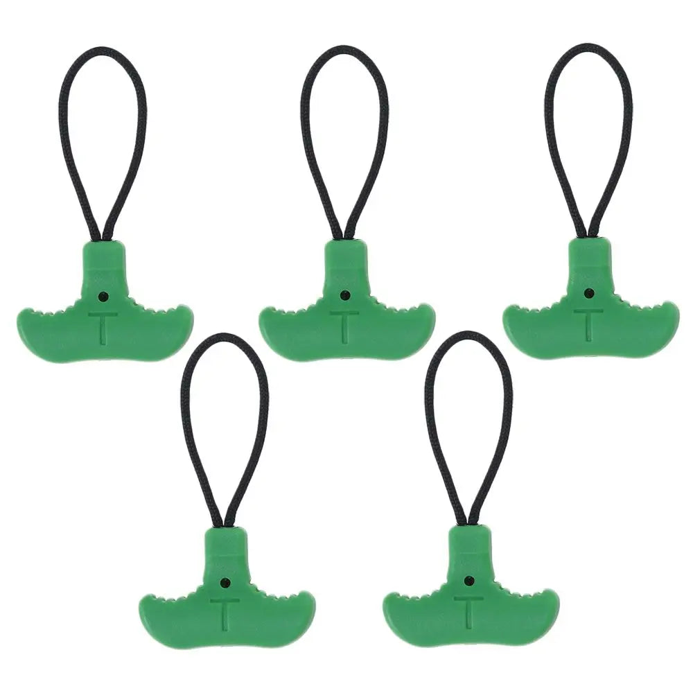5-Pack T-Shape Zipper Pull Replacement – Bags, Tents & More Zipper Pull Replacement Richie's green