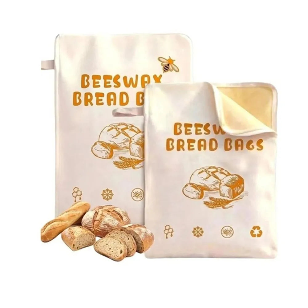 Reusable Beeswax Bread Bag – Organic Linen Sourdough Storage Bread Storage Bag Richie's 3
