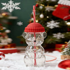 Mouse Glass Cup with Lid & Straw – Cute Borosilicate Mug Glass Novelty Mug Richie's Style 3