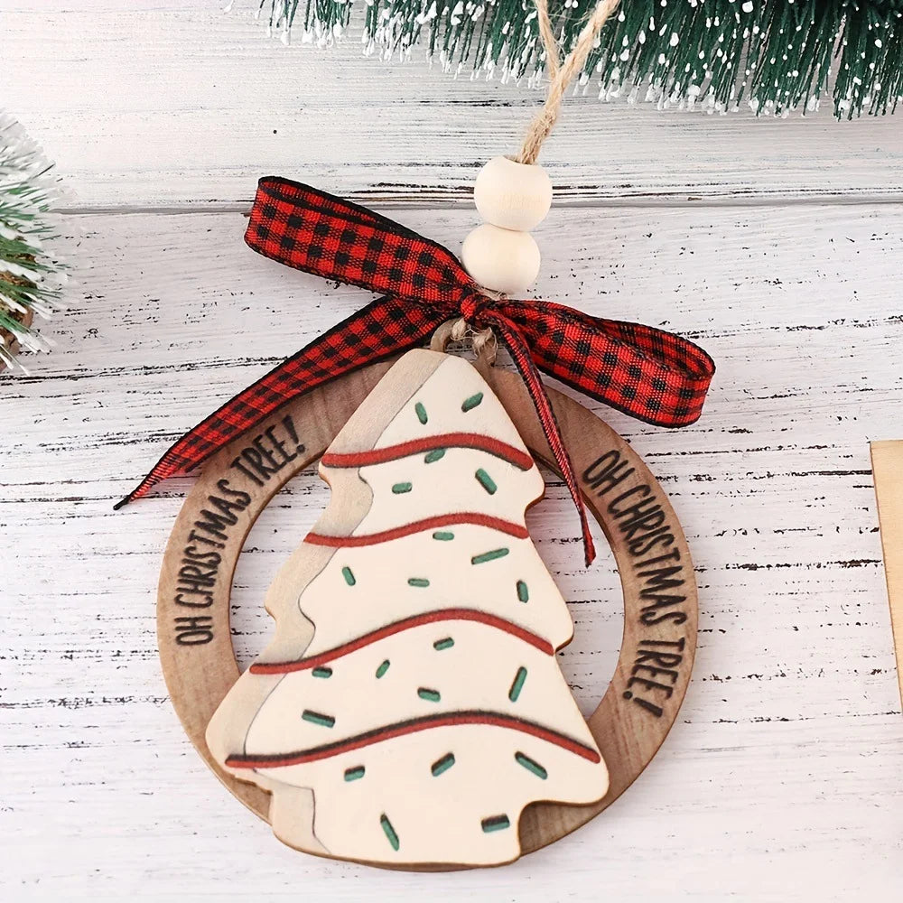 Wooden Apple Christmas Ornaments – Handcrafted Tree Decor Christmas Tree Ornaments Richie's