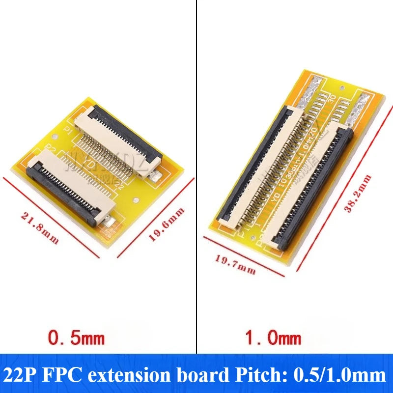 FPC FFC Flat Cable Adapter Board 1.0mm Pitch 4–60 Pin FPC FFC Adapter Board Richie's 22P 1.0MM spacing