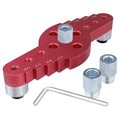2-in-1 Pocket Hole Drilling Jig & Wood Dowelling Locator Woodworking Drilling Jig Richie's Red