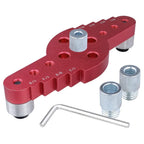 2-in-1 Pocket Hole Drilling Jig & Wood Dowelling Locator Woodworking Drilling Jig Richie's Red