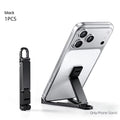 Mini Foldable Keychain Phone Stand – Multi-Angle Adjustable Phone Stand Richie's Black