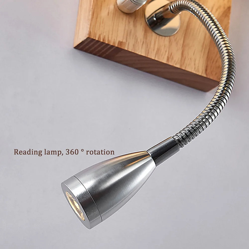 Swing Arm Wall Sconce E26/E27 Fabric Shade LED Lamp & Switch Wall Sconce Lamp Richie's