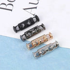 10Pcs Metal Spring Buckle Cord Lock Double Hole 26×8×5mm Cord Lock Buckle Richie's