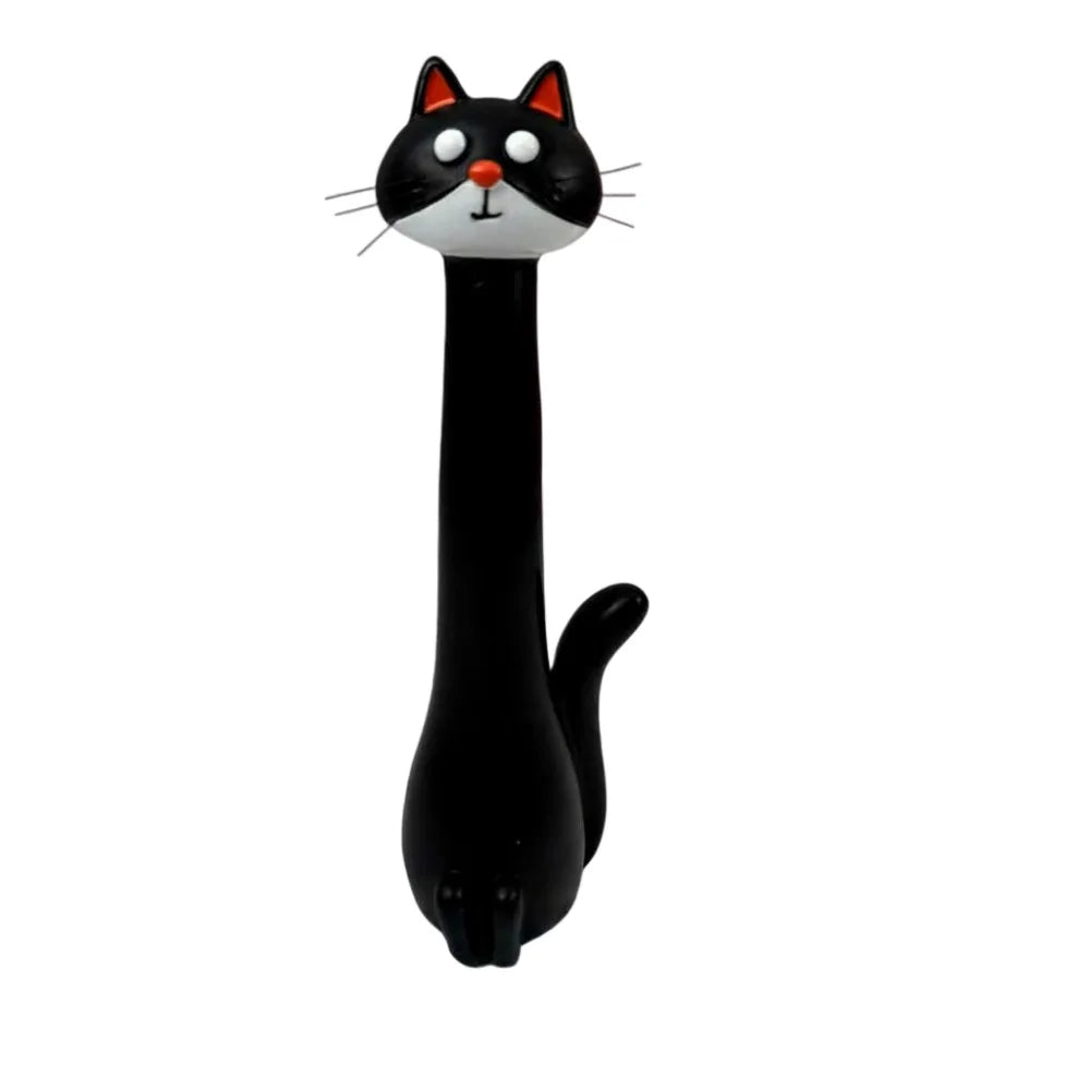 Boho Cat-Shaped Resin Vase – Kitty Figurine Shelf Desk Decor Decorative Resin Vase Richie's A