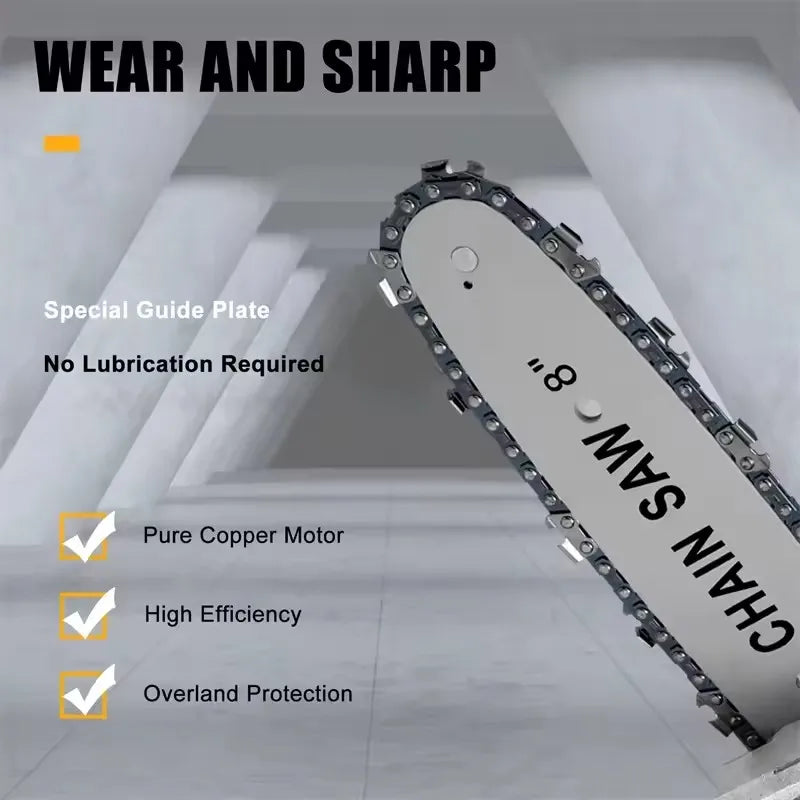 8-Inch Electric Chainsaw Guide Bar & Replacement Chain Blade Chainsaw Replacement Part Richie's
