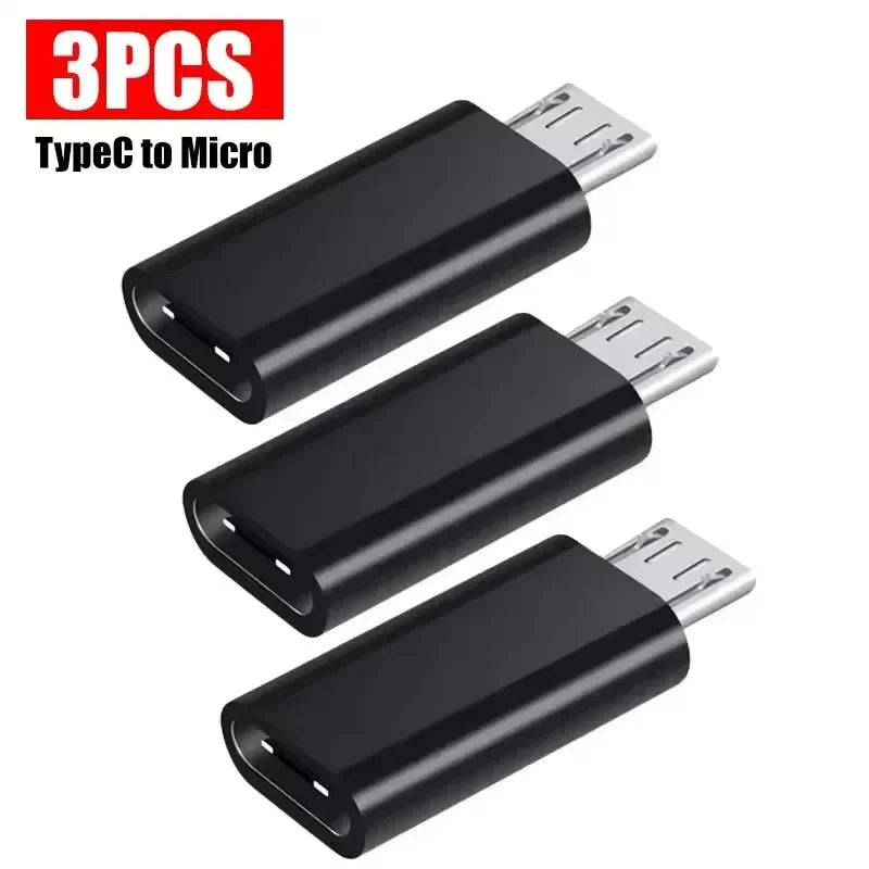 Micro USB to USB-C Adapter for Android – Samsung & Xiaomi USB-C Adapter Richie's 3PCS-TypeC to Micro1