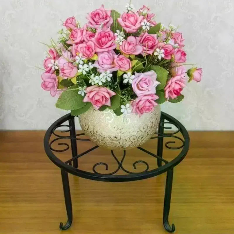 Rustproof Iron Round Plant Stand | Indoor & Balcony Pot Rack Plant Stand Richie's