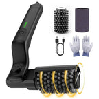 Electric Roller Grill Brush – Rechargeable BBQ Cleaner Tool Electric Grill Brush Richie's black